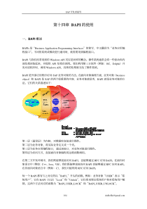 sap开发者指导之十四