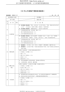 JXB015--XX中心外部客户满意度调查表