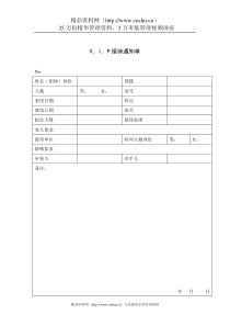 VIP接待通知单