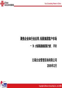 中国联通集团客户规划报告