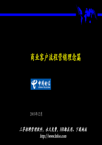 为广东电信总经理级别进行的BPR培训材料(商业客户营