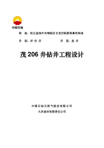 茂206井钻井工程设计