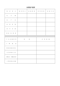 分析客户投诉