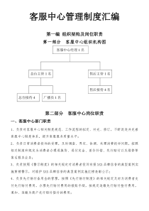 大明宫钻石店客服中心制度汇编