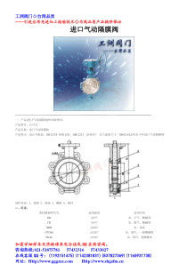 进口气动隔膜阀