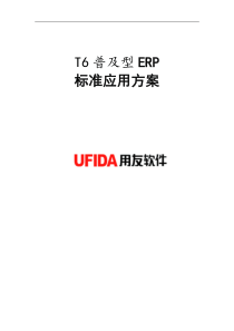 T6普及型ERP标准应用方案