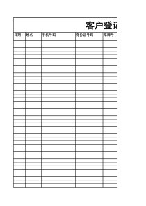 客户登记系统