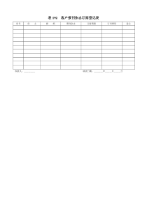 表192客户报刊杂志订阅登记表
