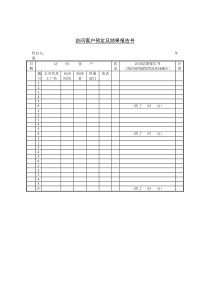 访问客户预定及结果报告书（DOC 1页）