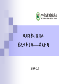 贷款业务系统常见问题-客户经理、主任版