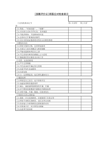 顾客应对检查表（二）