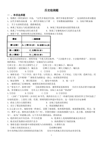 高中历史必修一第一至第三单元试题汇总[1]