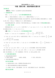 高三专题复习：直线与圆知识点及经典例题(含答案)