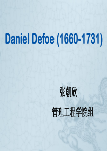 Daniel-Defoe英文简介PPT