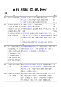 QMS审核知识简答题、阐述题、判标题(最强大题库)