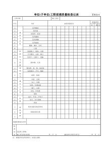 040 单位（子单位）工程观感质量检查记录 TJ4-0-4