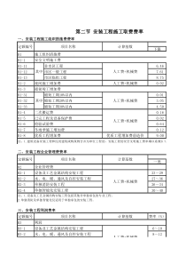 浙江省建设工程安装工程施工取费费率定额(2010版)