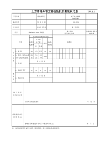 044 土方开挖分项工程检验批质量验收记录  Tj4-1-01