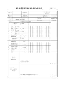 059 振冲地基分项工程检验批质量验收记录 TJ4-1-15