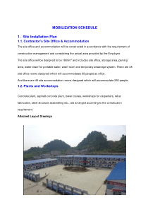Mobilization-Schedule海外项目施工投标动员计划