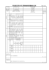 167 明龙骨吊顶分项工程检验批质量验收记录TJ4-3-28