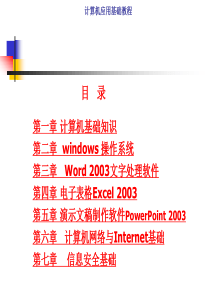 计算机应用基础教程PPT