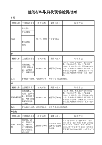 三方缘建筑材料取样方法