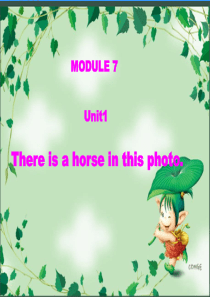 外研版四上《Unit-1-There-is-a-horse-in-this-photo》ppt课件