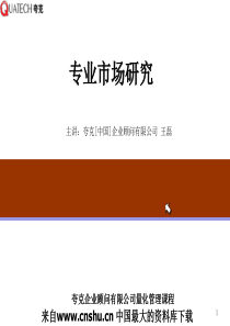 aae_专业市场研究培训（PPT 116）--策动调研的组织流程