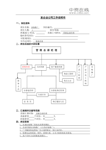 【职位描述】工作说明书－市场推广人员