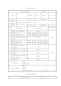 人防门安装工程质量验收记录