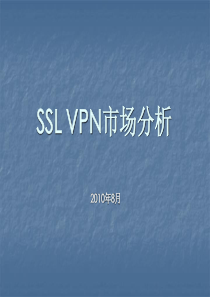 SSL VPN XXXX市场分析