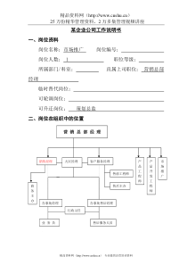 工作说明书－市场推广人员