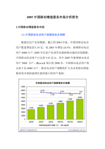 XXXX中国移动增值服务市场分析报告31