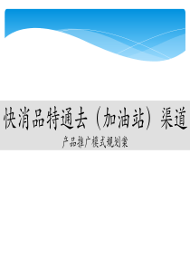 快销特通(加油站)渠道推广规划案