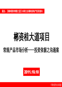 XXXX年郴州郴资桂大道项目常规产品市场分析