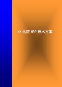 XX人民医院ERP方案（PDF68页）