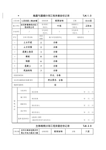 分部、分项工程质量验收记录-hy