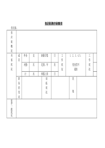 某销售公司供应商采购市场调查表