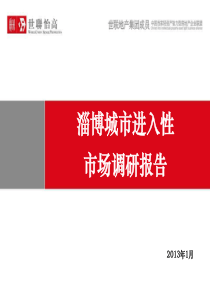 淄博城市进入性市场调研报告