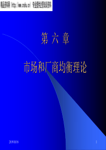 市场和厂商均衡理论--盈亏分析（PPT61页）