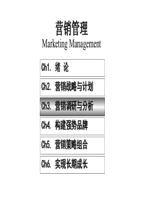 市场营销(营销调研与分析)