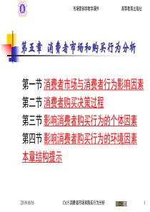 市场营销学Ch05消费者市场和购买行为分析