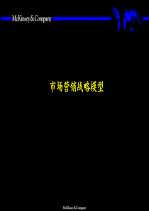 市场营销战略全套分析模型（麦肯锡咨询）