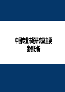 房地产、专业市场、案例分析