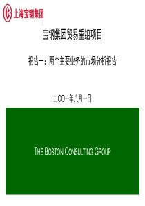 报告一两个主要业务的市场分析报告