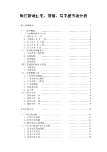 珠江新城住宅、商铺、写字楼市场分析