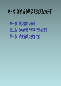 第三章 消费者市场及其购买行为分析