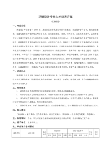 环境设计专业人才培养方案