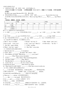 人教版英语七年级上册人称代词专项练习题